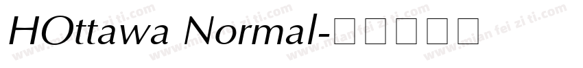 HOttawa Normal字体转换